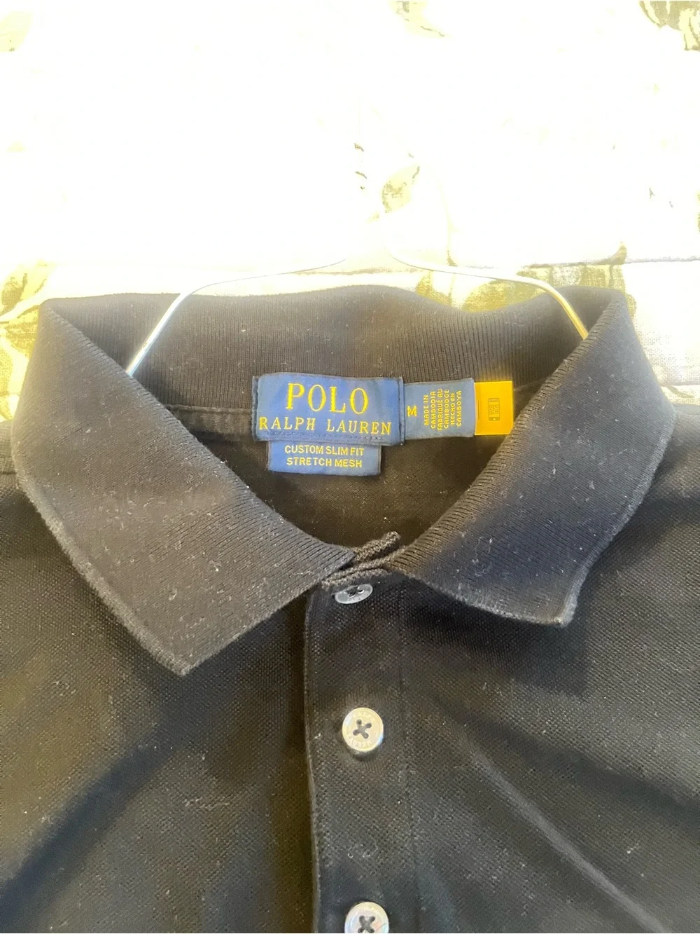 Beautiful size M Polo by Ralph Lauren Men's Black Classic Cotton Polo Shirt